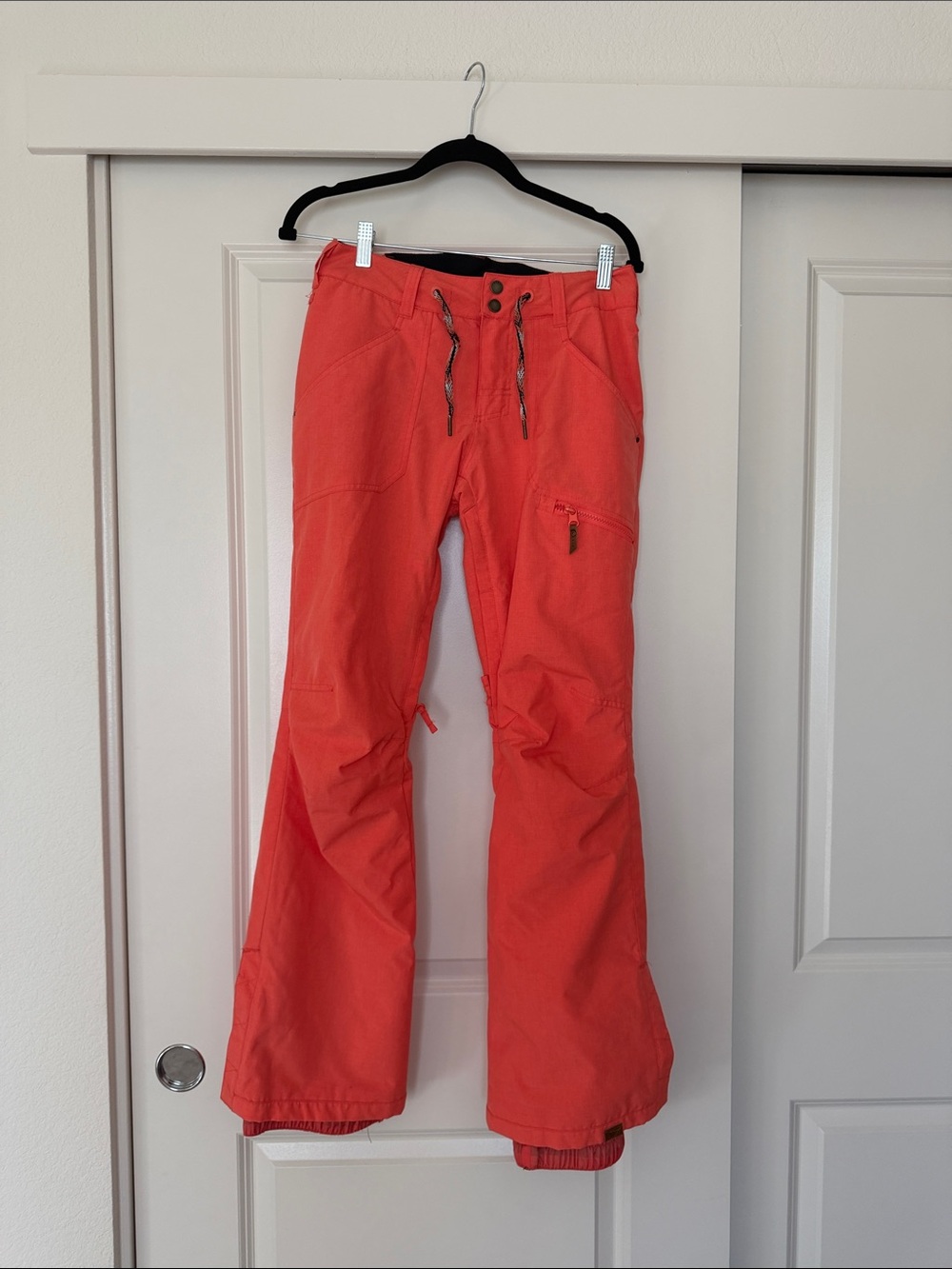 Roxy Coral-Orange Snow Pants for women